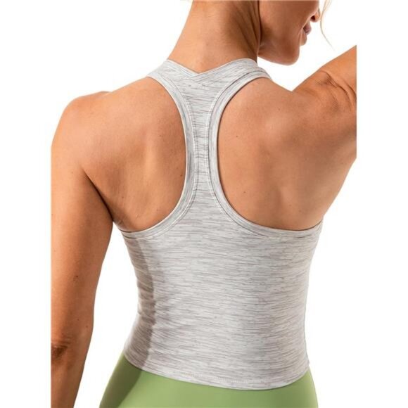 Women's Racerback Workout Tank Top Sports Yoga Tops Active Sleeveless - Picture 5 of 7